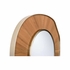 302597 Wildwood 26in. Wood/Metal Pith Mirror with Organic/Brushed Nickel/Plain Finish