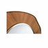 302597 Wildwood 26in. Wood/Metal Pith Mirror with Organic/Brushed Nickel/Plain Finish