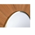 302597 Wildwood 26in. Wood/Metal Pith Mirror with Organic/Brushed Nickel/Plain Finish