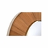 302597 Wildwood 26in. Wood/Metal Pith Mirror with Organic/Brushed Nickel/Plain Finish