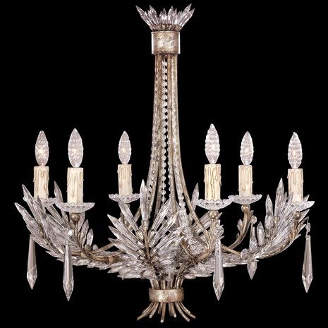 302740 Fine Art Lighting Winter Palace 26"W Round Chandelier with Silver Finish