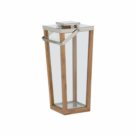 302771 Wildwood Lanai Teak And Glass Hurricane - Md