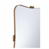 302793 Wildwood 34in. Metal Rialto Mirror with Antique Brass/Clear/Plain Finish