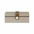 302807 Wildwood 5in. Wood/Faux Shagreen/Metal/Marble Steven Box - Rectangle with Gray/Coffee Bronze/Natural White Finish