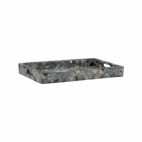 302810 Wildwood 2.5in. Bone Greer Tray - Medium with Natural Gray Finish