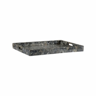 302811 Wildwood 2.5in. Bone Greer Tray - Large with Natural Gray Finish