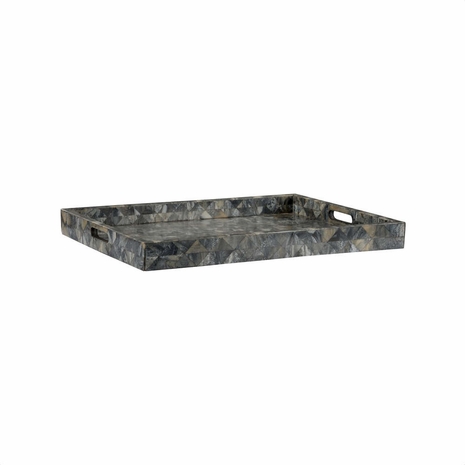 302811 Wildwood 2.5in. Bone Greer Tray - Large with Natural Gray Finish