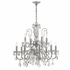 3029-CH-CL-S Crystorama Butler 12 Light Swarovski Strass Crystal Polished Chrome Chandelier