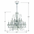 3029-CH-CL-S Crystorama Butler 12 Light Swarovski Strass Crystal Polished Chrome Chandelier