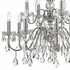 3029-CH-CL-SAQ Crystorama Butler 12 Light Spectra Crystal Polished Chrome Chandelier