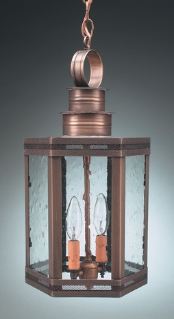 3042G Northeast Lantern Hardwick (2) Light Candelabra Hanging Fixture With Multiple Glass & Finish Options