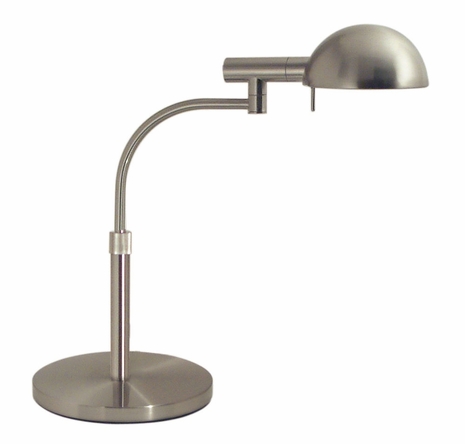 3043.13 Sonneman Modern Origins E Dome Table Lamp in Satin Nickel Finish