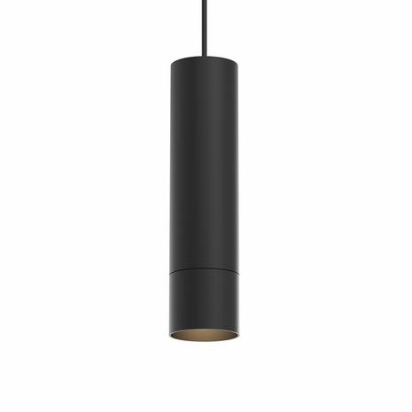 3057.25-SK25 Sonneman ALC Architectural 3" Small LED Pendant w/ Snoot Trim and 25 deg. Narrow Flood Lens with Satin Black Finish