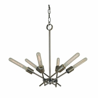 F-3076 Framburg 6-Light Polished Nickel Quasar Chandelier