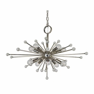 F-3085 Framburg 10-Light Polished Nickel Supernova Chandelier