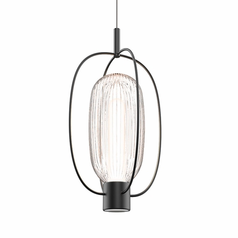 3102.25 Sonneman Friso Multi-Forms Aro LED Pendant with Satin Black Finish