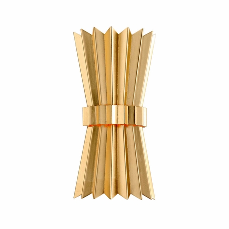 311-12-GL Corbett Lighting Moxy 2 Lt. Wall Sconce with Gold Leaf Finish