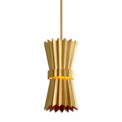 311-41-GL Corbett Lighting Moxy 1 Lt. Pendant with Gold Leaf Finish