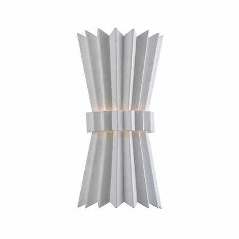 313-12 Corbett Hand-Crafted Iron Moxy Wall Sconce with Gesso White Finish