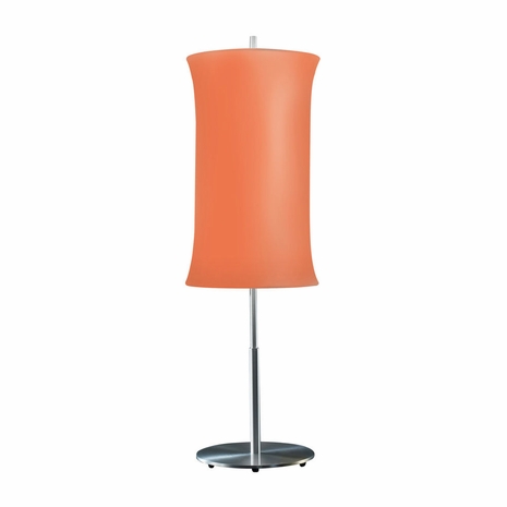 3131.10O Sonneman Modern Origins Lightweights Cylinder Table Lamp in Satin Aluminum Finish