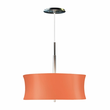 3137.10O Sonneman Modern Origins Lightweights Small Round Ceiling Pendant in Satin Aluminum Finish