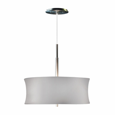 3137.10S Sonneman Modern Origins Lightweights Small Round Ceiling Pendant in Satin Aluminum Finish