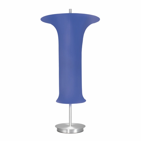 3145.10B Sonneman Modern Origins Lightweights Flared Table Lamp in Satin Aluminum Finish