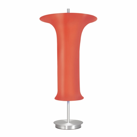 3145.10R Sonneman Modern Origins Lightweights Flared Table Lamp in Satin Aluminum Finish