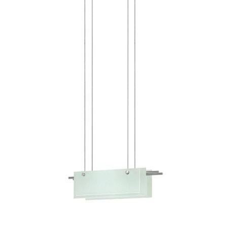 3216.13LED Sonneman Suspended Glass Slim LED Contemporary Classics 18" LED Pendant with Satin Nickel Finish