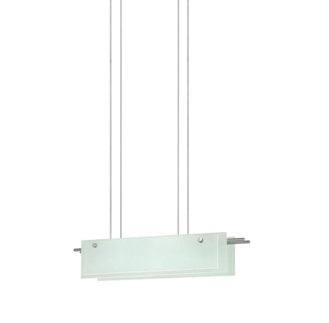 3217.13LED Sonneman Suspended Glass Slim LED Contemporary Classics 24" LED Pendant with Satin Nickel Finish