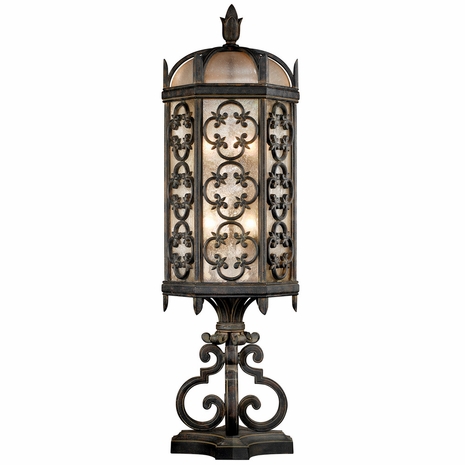 324980 Fine Art Lighting Costa del Sol 33"H Outdoor Pier Mount with Black Finish