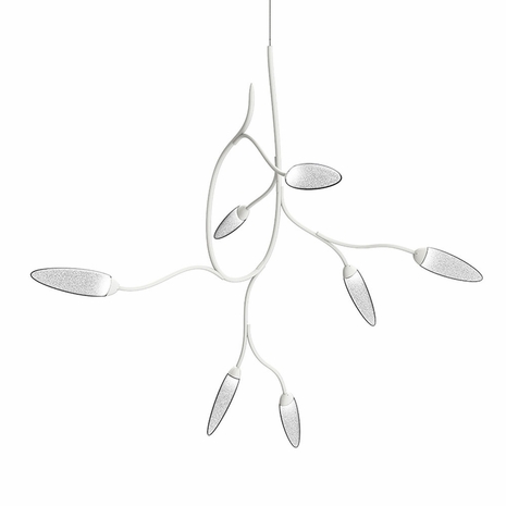 3281.03 Sonneman Vines Sculptural Small LED Pendant with Satin White Finish