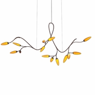 3283.27 Sonneman Vines Sculptural LED Pendant with Coffee Bronze Finish