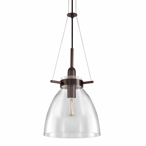 3294.24C Sonneman Transitional Castelli Pendant in Rubbed Bronze Finish