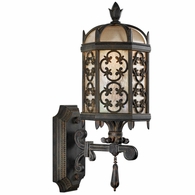 329881 Fine Art Lighting Costa del Sol 20"H Outdoor Wall Mount with Black Finish