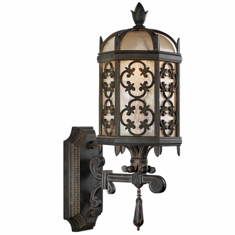 329881 Fine Art Lighting Costa del Sol 20"H Outdoor Wall Mount with Black Finish