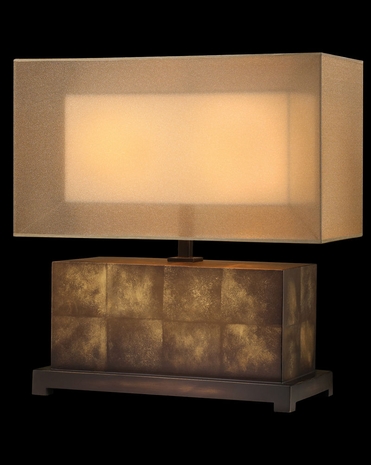 330310ST Fine Art Lamps Quadralli 21 inch In Line HI-Lo 60W 2 Lt Table Lamp