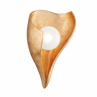 331-01-VGL Corbett Lighting Moonstone 1 Lt. Wall Sconce with Vintage Gold Leaf Finish