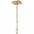 336-GA Crystorama Capri 5 Light Antique Gold Chandelier