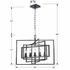 336-RS Crystorama Capri 5 Light Raw Steel Chandelier