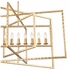 337-GA Crystorama Capri 9 Light Antique Gold Chandelier