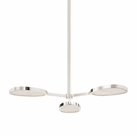 338-03-BN Corbett Lighting Patras 3 Lt. Semi Flush with Burnished Nickel Finish