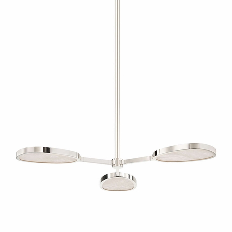 338-03-BN Corbett Lighting Patras 3 Lt. Semi Flush with Burnished Nickel Finish