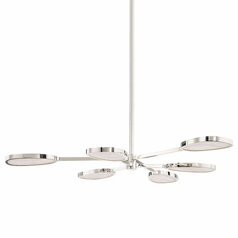 338-06-BN Corbett Lighting Patras 6 Lt. Chandelier with Burnished Nickel Finish