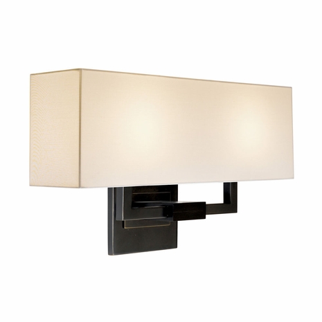 3383 Sonneman Lighting Warm Contemporary Hanover Collection 2 Light Wall Sconce