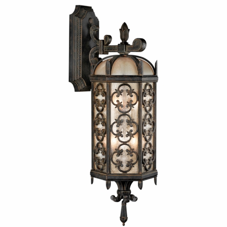 338381 Fine Art Lighting Costa del Sol 33"H Outdoor Wall Mount with Black Finish