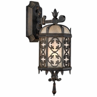 338581 Fine Art Lighting Costa del Sol 20"H Outdoor Wall Mount with Black Finish