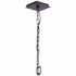 339-RS Crystorama Capri 7 Light Raw Steel Lantern Chandelier