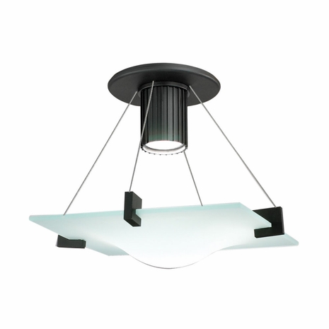 3403 Sonneman Lighting Modernist Handkerchief Semi Flush Collection 1 Light Semi-Flush