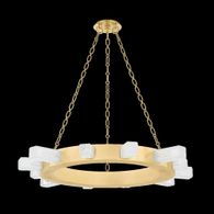 342-35-VB Corbett Lighting Citrine 12 Lt. Chandelier with Vintage Brass Finish